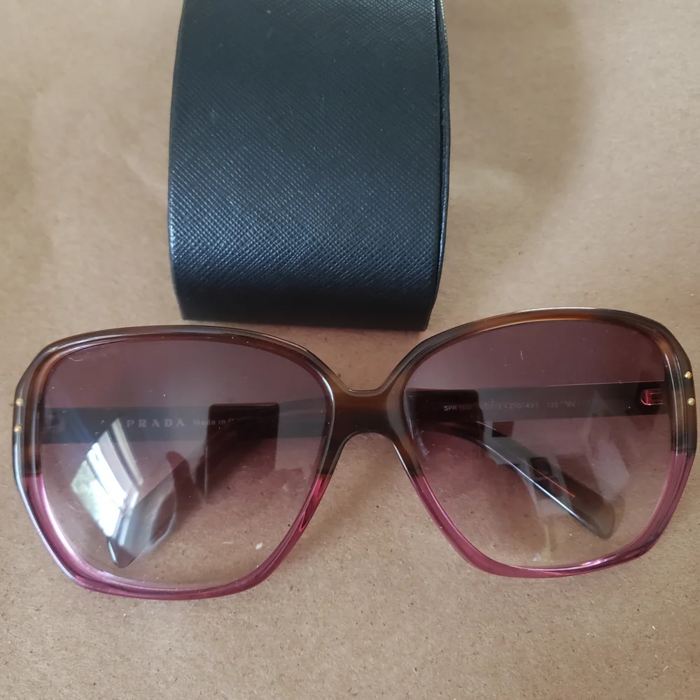 Prada Dual-Tone Sunglasses in Brown and Pink - Picture 5 of 12